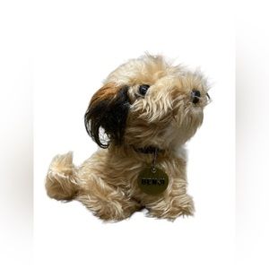 Vintage Dakin Benji The Dog Mulberry Square Plush Stuffed Metal Name Tag 9" 1980